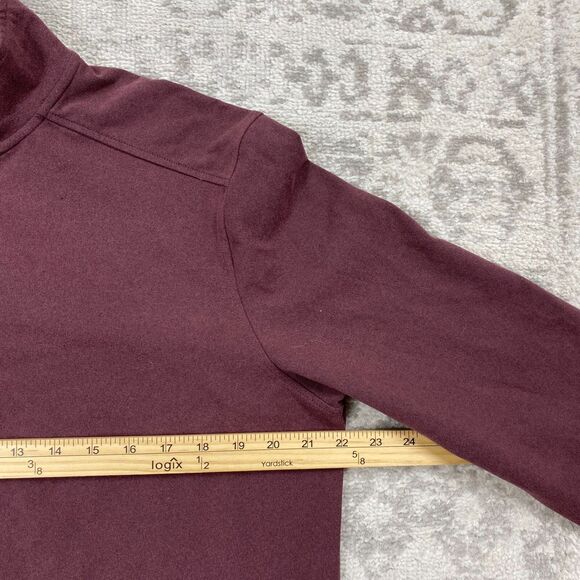 01 ALGO Pullover Stitch Fix Red Max 1/4 Zip Performance Men's Size Large - Picture 3 of 6